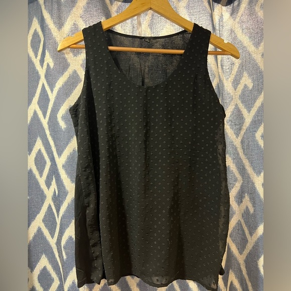 Ann Taylor Black Blouse Size MP - Picture 1 of 5